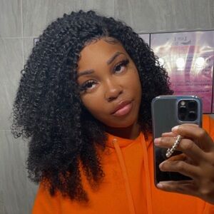 22 inch curly Brazilian wig (M)